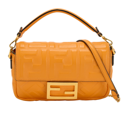 Mini Baguette, Leather, Orange, 8BS017A2V, S, 2*